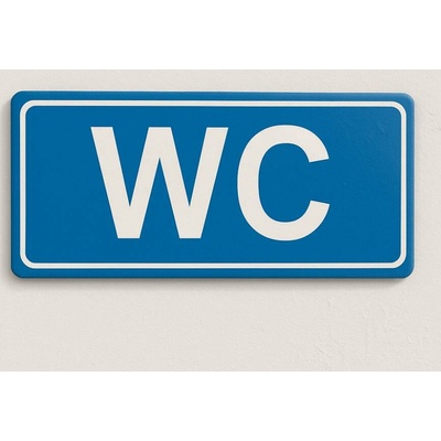 Traiva s.r.o WC - označení toalety Verze: Samolepka 190 x 90 mm tl. 0.1 mm - Kód: 02443