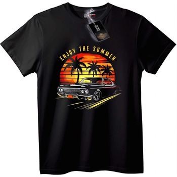 NOONEBRAND Тениска Летни коли - 2XL, White