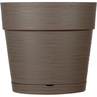 Deroma Save Květináč včetně podmisky 38 cm 34 cm plast hnědá 9E94VSZ