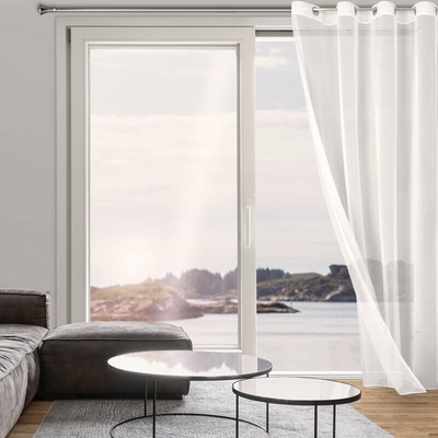 Takoy Záclona TAMINA z hladkej tkaniny so štruktúrou jemnej sieťky 140 x 250 cm-HF-400790 | 140 x 250 cm