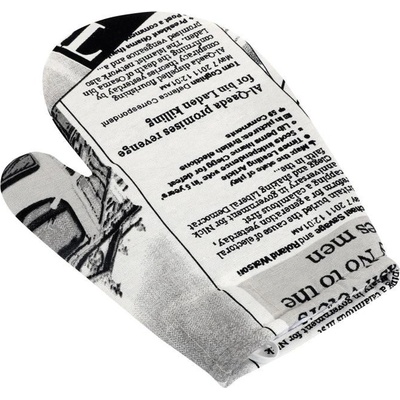 Bellatex Kuchyňská chňapka noviny černé