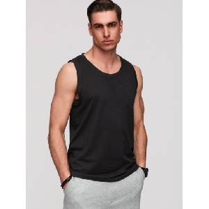 Ombre Clothing Мъжко памучно потникче BASIC - черно V3 OM-TSBT-0272 Ombre Clothing Ombre Clothing | Cheren | МЪЖЕ | S