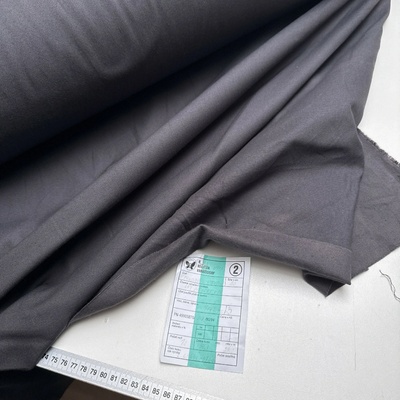 Tmavě šedé bavlněné plátno Panama Stretch Velveta Varnsdorf, 98%bavlna/2%elastan