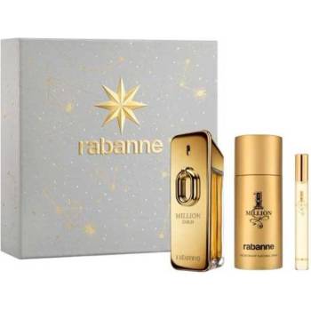 Image 1 of Paco Rabanne Paco Rabanne Million Gold Подаръчен комплект за мъже Размер EDP 100 ml + 150 ml дезодорант спрей + EDP 10 ml