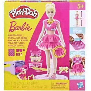 Hasbro Play-Doh: Комплект за моделиране Барби къдрици и панделки (G1361)