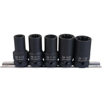 1/2" sada hlavic 7/10 zubů na brzdy, 5 ks KIN9BC4A05MP – Hledejceny.cz