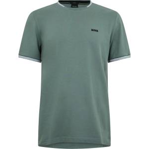 Boss Тениска Boss Mens BOSS Green Short Sleeve T-Shirt with Logo Detail (Taul Regular Fit) - Open Green