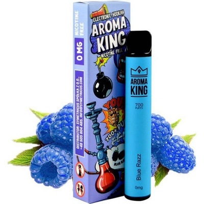 Aroma King Hookah Blue Razz 0 mg 700 potáhnutí 1 ks