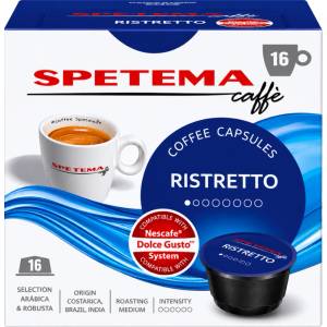 Spetema Caffe Кафе капсули Spetema Ristreto съвместими с Dolce Gusto, 16 капсули