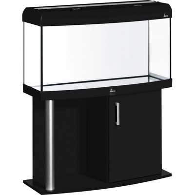 Diversa Comfort LED akvarijní set vypouklý hliník černý 200 l