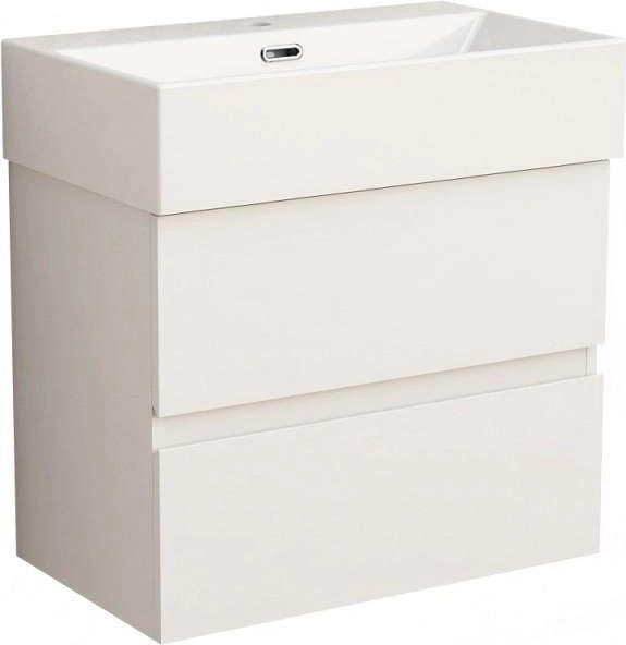 Inter Ceramic Конзолен PVC шкаф COMPACT 5845W + УМИВ. 6036W, Inter Ceramic, 60x36x60.5см (5845W + УМИВ. 6036W)