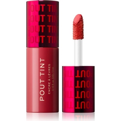 Makeup Revolution Pout Tint lesk na pery s hydratačným účinkom Sizzlin Red 3 ml