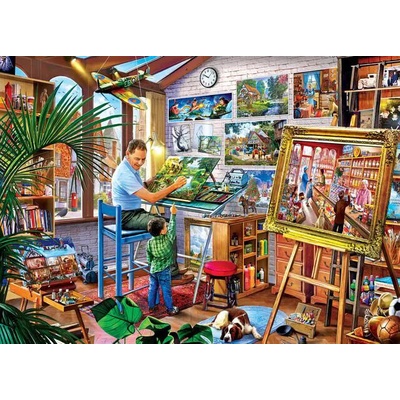 Masterpieces Kolekce Premium: Galerie na náměstí 1000 dílků