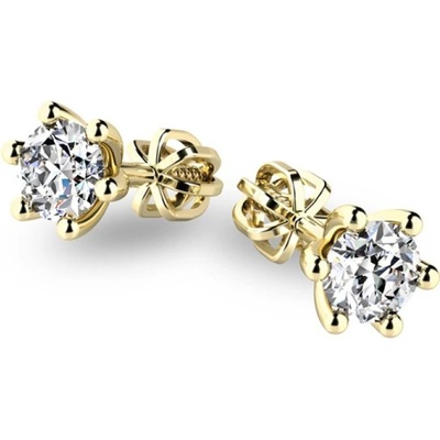 Goldex briliantové náušnice ze žlutého zlata G1088604