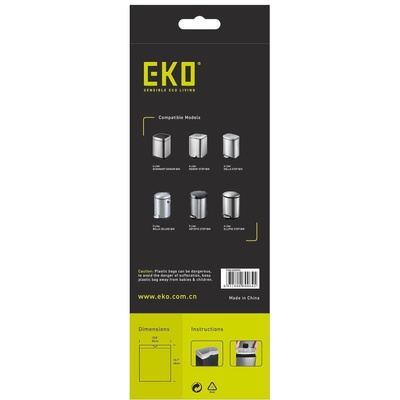 eko-europe Eko Торби за смет с връзки, размер f1, 18-28 литра, 20 бр (eko 337064-1)