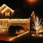  Външна светлинна линия 10м. 80 led топло бяло К30
