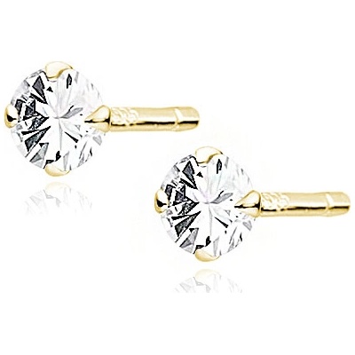 Olivie strieborné náušnice GOLD 7903