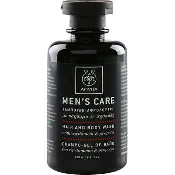 Apivita Men's Tonic Shampoo & Cardamom & Propolis šampón a sprchový gél 250 ml