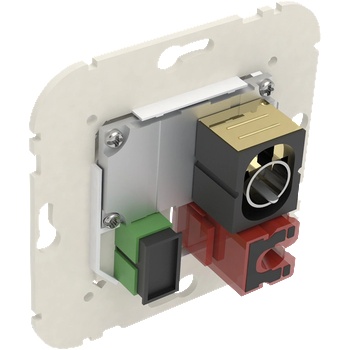 Efapel Мултимедиен контакт R-TV-SAT RJ45 Cat. 6 UTP оптична връзка SC APC (21545)