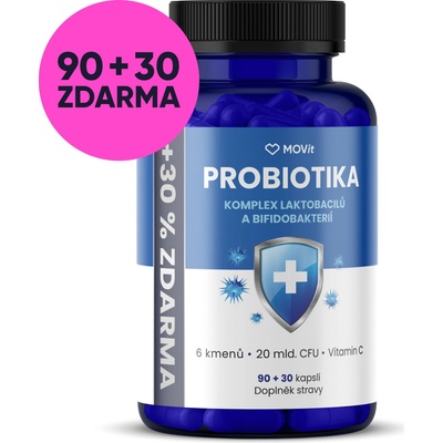 Movit Energy Probiotika komplex laktobacilů a bifidobakterií 120 kapslí