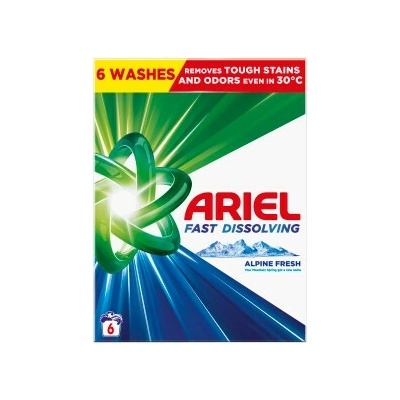Ariel prací prášok Alpine Fresh biele tkaniny 330 g 6 PD