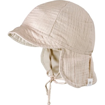 maximo Детска шапка с козирка maximo Kid's Mini Schildmütze Musselin Cap - Beige Melange - размер 45 cm (904-1882-0213)