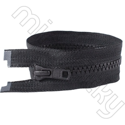 Zip kostěný dělitelný VISLON® černá 80 cm YKK