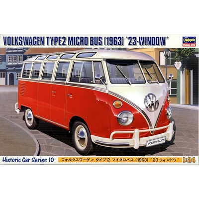 Hasegawa Volkswagen Typ 2 Minibus 23-Fenster 1963 1:24