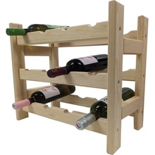 Krušnohorský nábytek Drevený stojan na víno V4X3 44 x 45 x 25 cm borovica