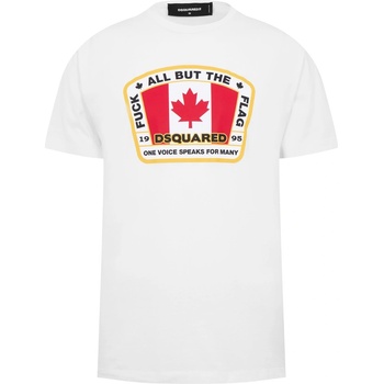 Dsquared2 Canada Flag Printed Tee - White