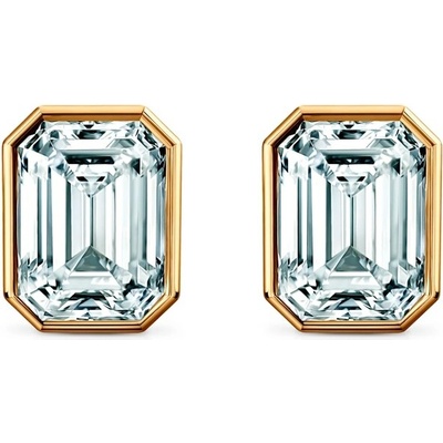 SAVICKI Náušnice Pure: žlté zlato, laboratórne diamanty PURE-K-EM-050-LAB-Z