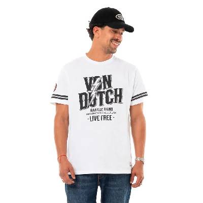 Тениска Von dutch Terry short sleeve T-shirt - White (VD/RC/1/TR/TERRY)