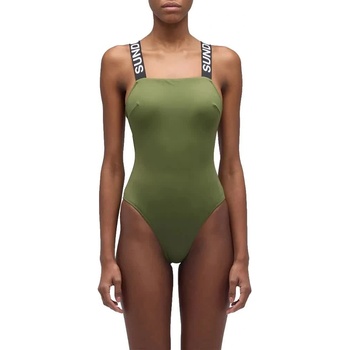 SUNDEK Бански костюм Sundek Marylin logo elastic one-piece swimsuit - Green (Curuba)