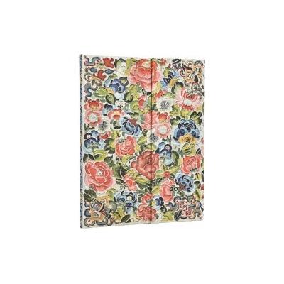 Pear Garden Peking Opera Embroidery Ultra 12-month Horizontal Hardcover Flexi Dayplanner 2026 Wrap Closure 2026