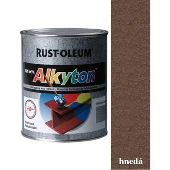 Rust Oleum Alkyton Kladivková farba na hrdzu 2v1 Hnedá 250 ml