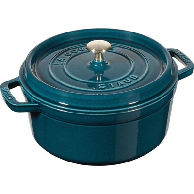 Staub Cocotte hrniec okrúhly 24 cm 3,8 l morská modrá
