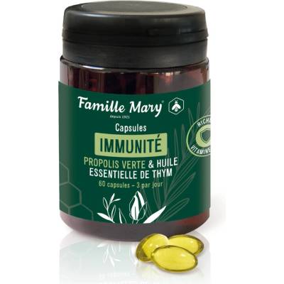 Зелен прополис + масло от мащерка и витамин D3 60 капсули | Famille Mary (082760 FM)