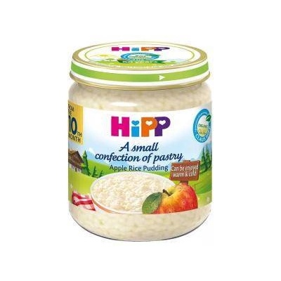 HiPP Плодов десерт от био мляко с ориз и ябълка hipp, 10+ месеца, 200гр