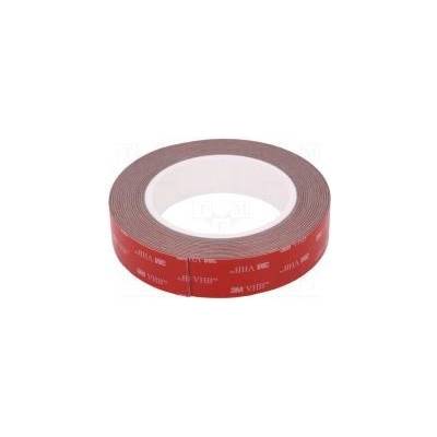 Páska upevňovací W 25mm L 5m Thk 1,1mm akrylové šedá 37N/cm