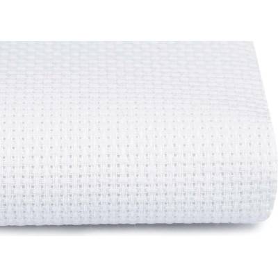 Stoklasa Vyšívací tkanina Kanava šíře 140 cm 54 oček Balení: 1 m, Varianta: 1 bílá 1 bílá