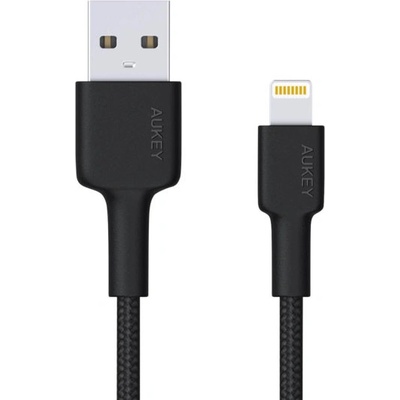 Aukey CB-AL05 Black, Quick Charge Lightning-USB, 2m
