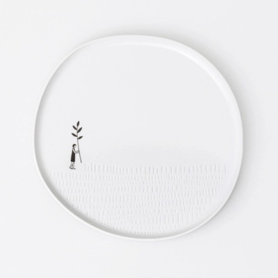 Meadow räder Porcelánový talíř 15 cm bílá barva porcelán