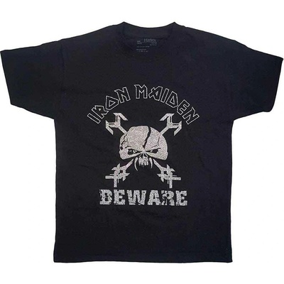 Iron Maiden Beware Glitter Print Black