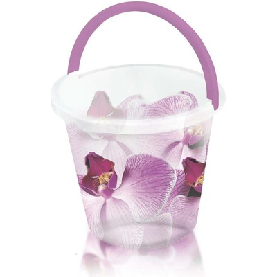 Branq plastový kbelík s potiskem Orchidea 10 l