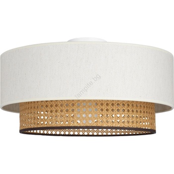 BELIS Таванно осветително тяло NATIA 1xE27/60W/230V бяло/кафяво (BE1022)