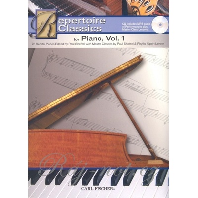 REPERTOIRE CLASSICS for PIANO 1 + CD / 75 jednoduchých skladieb klasickej hudby pre klavír
