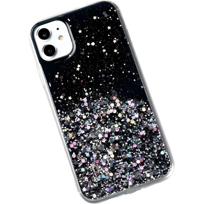 Wozinsky Силиконов калъф Wozinsky Star Glitter за Apple iPhone 11 - Черен KP8647 (8647)