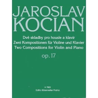 Dvě skladby pro housle a klavír op. 17