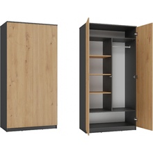 TP Living Malwa 180 cm antracit/dub artisan
