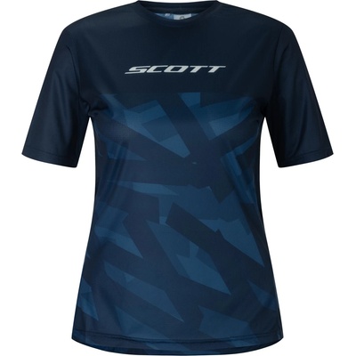 Scott Дамска фланелка с къс ръкав за колоездене Scott Women's Tee Vertic Lt S/S Cycling jersey - Dark Blue (156-2867-0214)